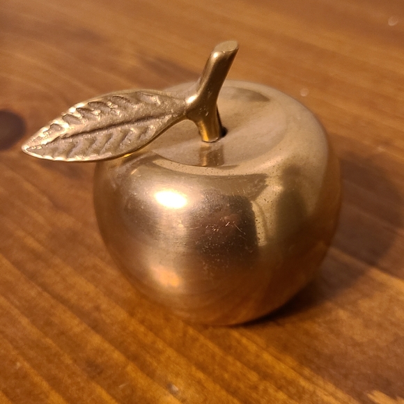 Vintage Brass Apple Bell